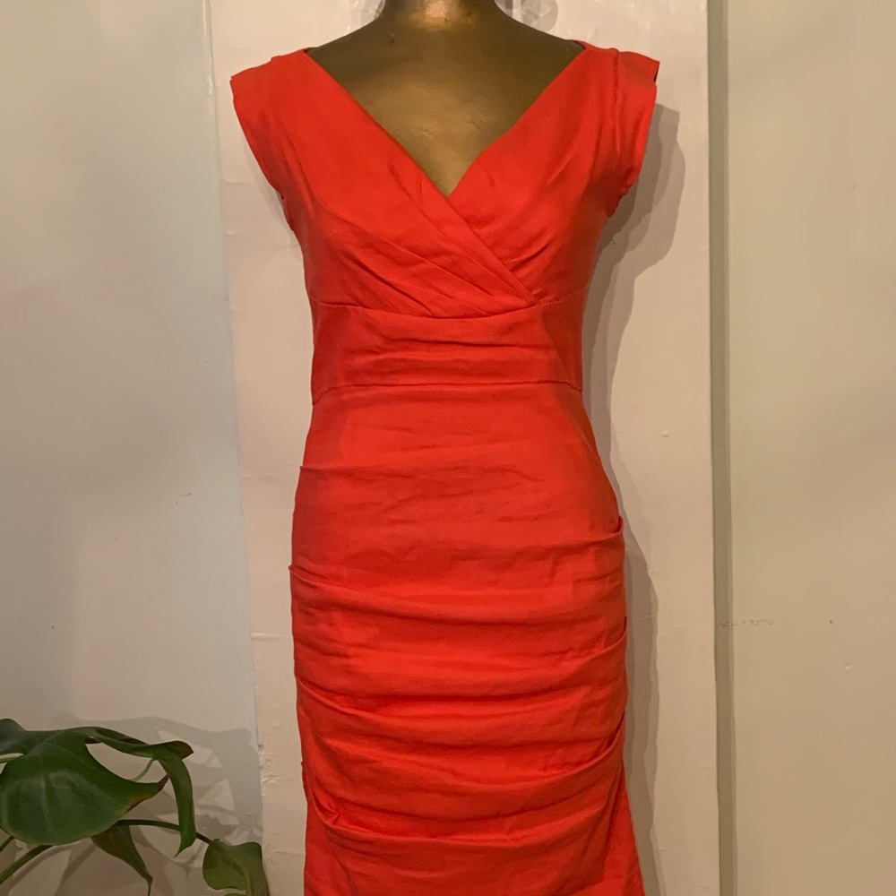 NICOLE MILLER Tucked Sheath Dress